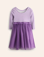 Load image into Gallery viewer, NWT Mini Boden Tilly Rib Jersey Tulle Dress