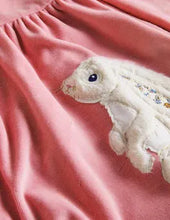 Load image into Gallery viewer, NWOT Mini Boden Twirly Velour Appliqué Dress