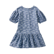 Load image into Gallery viewer, NWT Tea Collection Drop Waist Ruffle Hem Dress