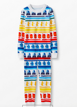 Load image into Gallery viewer, NWOT Hanna Andersson Star Wars Lightsaber Rainbow Long John Pajamas