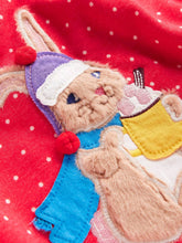 Load image into Gallery viewer, NWOT Mini Boden Ida Sweatshirt Appliqué Dress