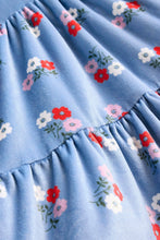 Load image into Gallery viewer, NWT Mini Boden Tiered Velour Dress