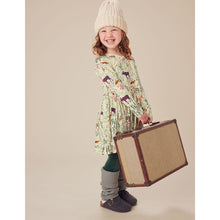 Load image into Gallery viewer, NWT Tea Collection Long Sleeve Wrap Neck Dress