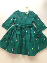 Load image into Gallery viewer, NWT Mini Boden Embroidered Cord Dress