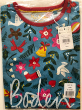 Load image into Gallery viewer, NWT Mini Boden Printed Jersey festive Pocket tunic