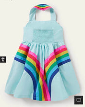 Load image into Gallery viewer, HTF NWT Mini Boden Rainbow Halter Neck Dress