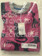 Load image into Gallery viewer, NWT Mini Boden Pink Halloween Cats Sweatshirt Dress