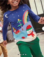 Load image into Gallery viewer, NWT Mini Boden Christmas Scene T-Shirt