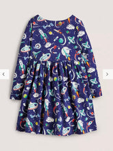 Load image into Gallery viewer, NWT Mini Boden Print Long Sleeve Dress