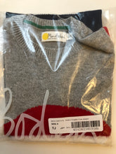 Load image into Gallery viewer, NWT Mini Boden Festive Graphic Crew Sweater