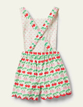 Load image into Gallery viewer, NWT Mini Boden Tie-waist Scallop Romper