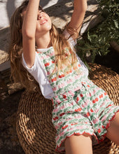 Load image into Gallery viewer, NWT Mini Boden Tie-waist Scallop Romper