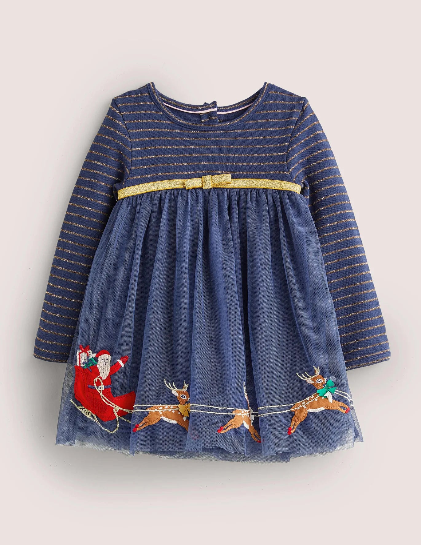 Girls Boden Navy Magical Tulle Dress