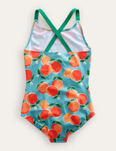 Load image into Gallery viewer, NWT Mini Boden Cross-back Printed Swimsuit