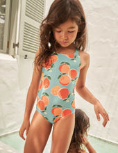 Load image into Gallery viewer, NWT Mini Boden Cross-back Printed Swimsuit