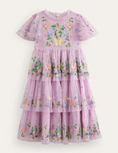 Load image into Gallery viewer, NWT Mini Boden Tulle Embroidered Party Dress