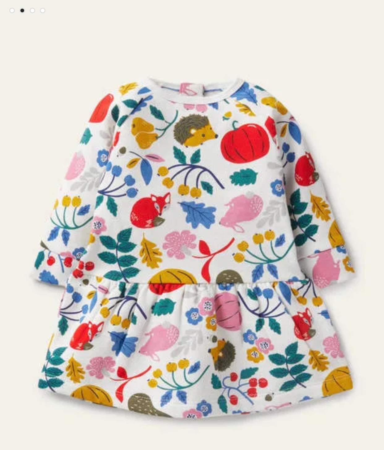 mini boden white dress Boden Girls Jersey Sweatshirt Dress in White