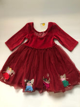 Load image into Gallery viewer, NWT Mini Boden Red Velvet Tulle Party Dress