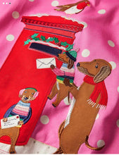 Load image into Gallery viewer, NWT Mini Boden Festive Scene Appliqué Tunic