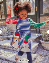 Load image into Gallery viewer, NEW Mini Boden Festive Appliqué Hotchpotch Dress