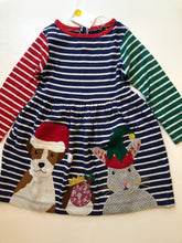 Load image into Gallery viewer, NEW Mini Boden Festive Appliqué Hotchpotch Dress