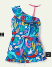 Load image into Gallery viewer, NWT Mini Boden Jersey One Shoulder Romper