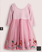 Load image into Gallery viewer, NWT Mini Boden Pink Velvet Bodice Tulle Dress