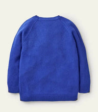 Load image into Gallery viewer, NWOT Mini Boden Festive Graphic Crew Sweater