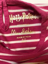 Load image into Gallery viewer, NWOT Mini Boden HP Stripy Appliqué Hedwig Dress