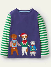 Load image into Gallery viewer, NWT Mini Boden Festive Appliqué Tee