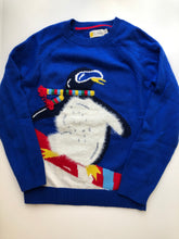Load image into Gallery viewer, NWOT Mini Boden Festive Graphic Crew Sweater