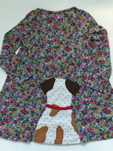 Load image into Gallery viewer, NWOT Mini Boden Floral Dog Applique Dress