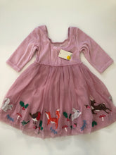 Load image into Gallery viewer, NWT Mini Boden Pink Velvet Bodice Tulle Dress