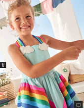 Load image into Gallery viewer, HTF NWT Mini Boden Rainbow Halter Neck Dress