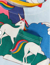 Load image into Gallery viewer, NWOT Mini Boden Unicorn Jersey Dress