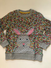 Load image into Gallery viewer, NWOT Mini Boden Floral Bunny Applique Sweatshirt