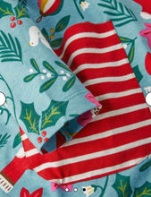 Load image into Gallery viewer, NWT Mini Boden Printed Jersey festive Pocket tunic