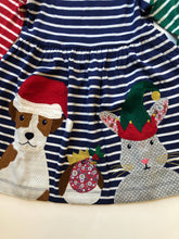 Load image into Gallery viewer, NEW Mini Boden Festive Appliqué Hotchpotch Dress