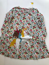 Load image into Gallery viewer, NWOT Mini Boden Appliqué Riding-An-Unicorn Jersey Dress