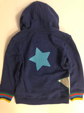 Load image into Gallery viewer, NWT Mini Boden Cosy Foil Star Appliqué Hoodie