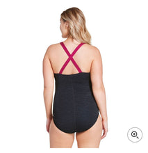 Load image into Gallery viewer, NWT Speedo Pebble Texture Color One Piece Recreational Swimsuit