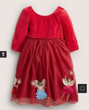 Load image into Gallery viewer, NWT Mini Boden Red Velvet Tulle Party Dress