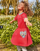 Load image into Gallery viewer, NWT Mini Boden Appliqué Sweatshirt Pocket Dress