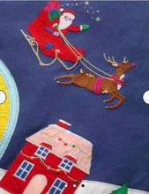 Load image into Gallery viewer, NWOT Mini Boden Festive Scene Appliqué Tunic