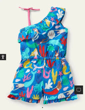 Load image into Gallery viewer, NWT Mini Boden Jersey One Shoulder Romper
