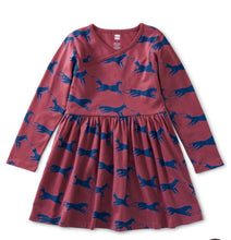 Load image into Gallery viewer, NWT Tea Collection Long Sleeve Wrap Neck Dress 🦊