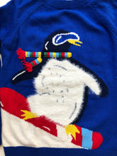 Load image into Gallery viewer, NWOT Mini Boden Festive Graphic Crew Sweater
