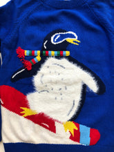 Load image into Gallery viewer, NWOT Mini Boden Festive Graphic Crew Sweater