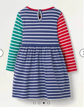 Load image into Gallery viewer, NEW Mini Boden Festive Appliqué Hotchpotch Dress