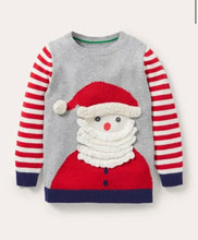 Load image into Gallery viewer, NWT Mini Boden Festive Graphic Crew Sweater